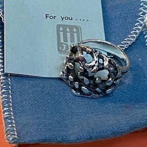 Rare James Avery Tree Branch Dome Open Work Ring